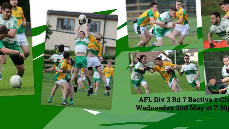 Wed 2nd May AFL Div 3 Round 7  Bective v Clann na nGael